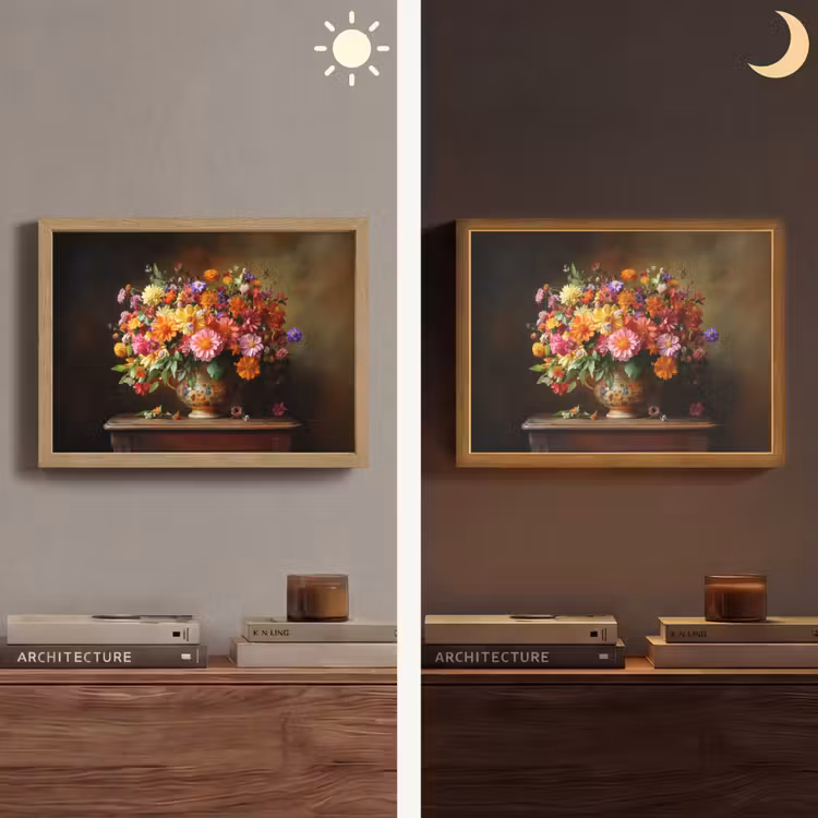 Lightbox - Wandlamp - Kleuren - Boeket - Vaas - Hout — 6
