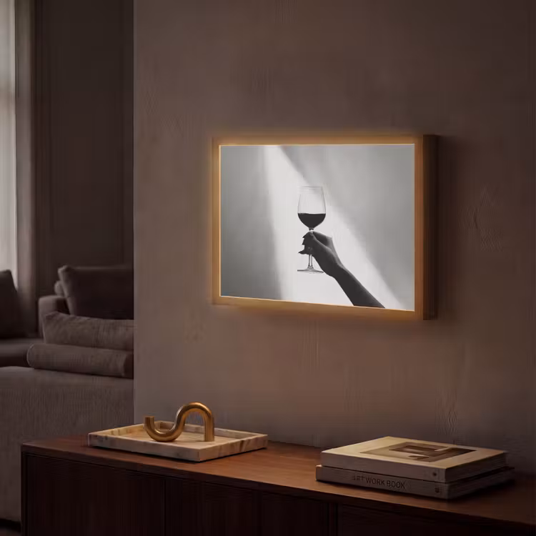 Lightbox - Wandlamp - Lichtinval - Wijn - Rood - Glas — 2