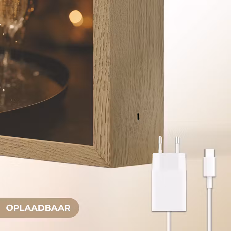 Lightbox - Wandlamp - Lichtjes - Champagne - Dienblad - Glazen — 7