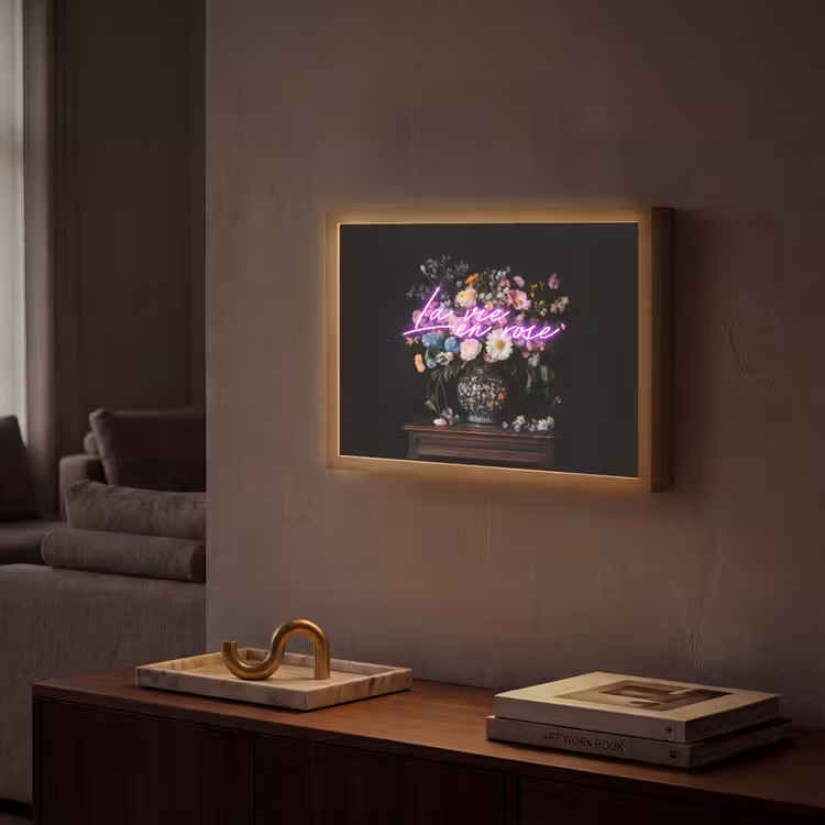 Lightbox - Wandlamp - Neon - Vaas - Bloemen — 2