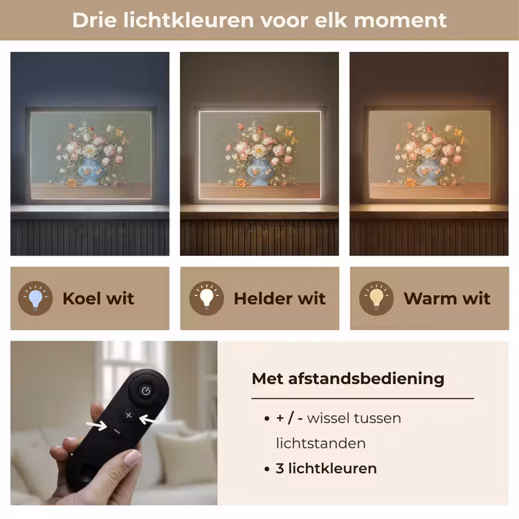 Lightbox - Wandlamp - Neutral - Bloemen - Boeket - Vaas — 8
