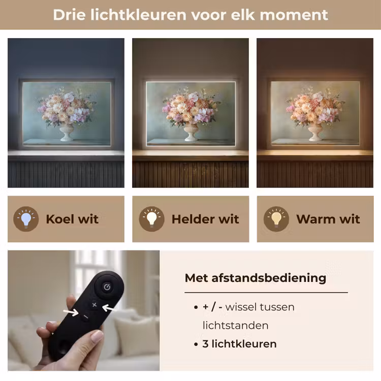 Lightbox - Wandlamp - Orchidee - Boeket - Vaas - Bloemen — 8