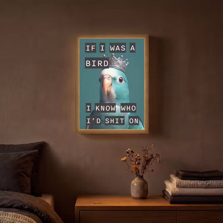 Lightbox - Wandlamp - Parkiet - Turquoise - Quotes - Decoratie — 3
