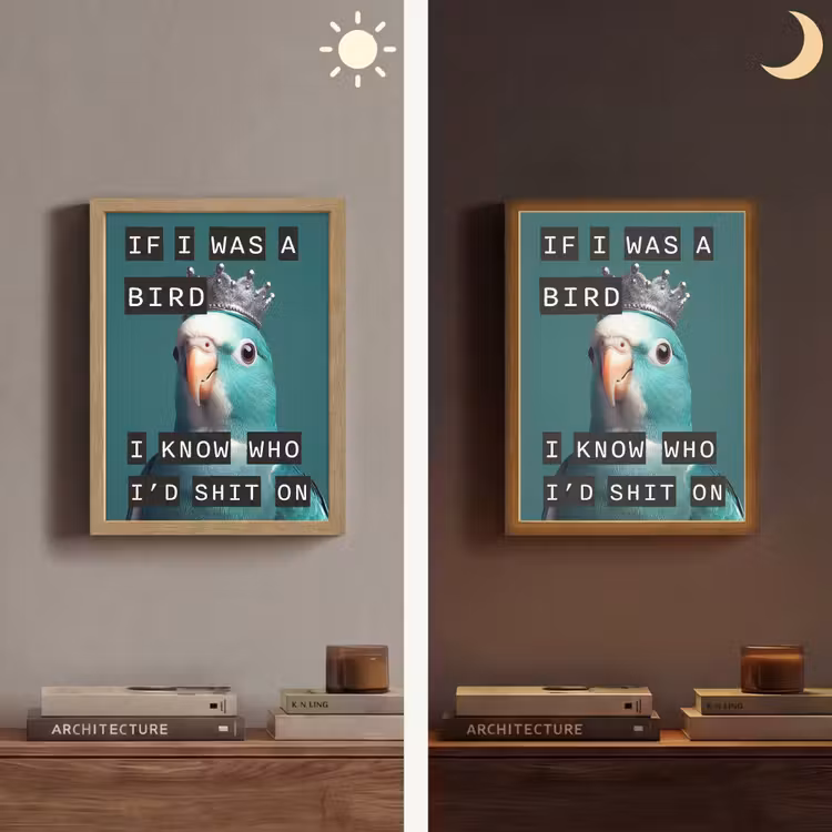 Lightbox - Wandlamp - Parkiet - Turquoise - Quotes - Decoratie — 5