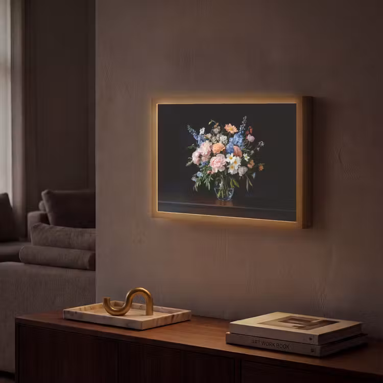 Lightbox - Wandlamp - Pastel - Bloemen - Glazen - Vaas — 2