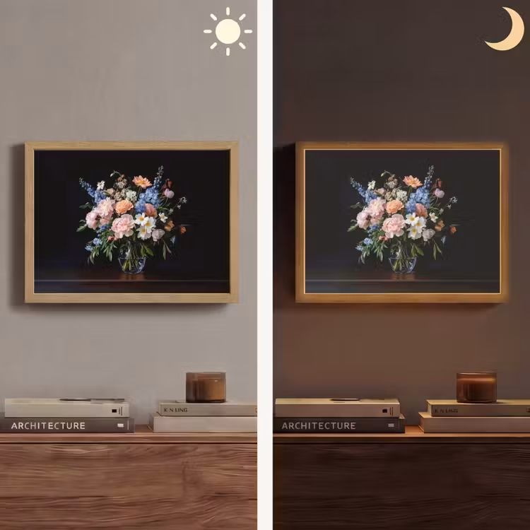 Lightbox - Wandlamp - Pastel - Bloemen - Glazen - Vaas — 6
