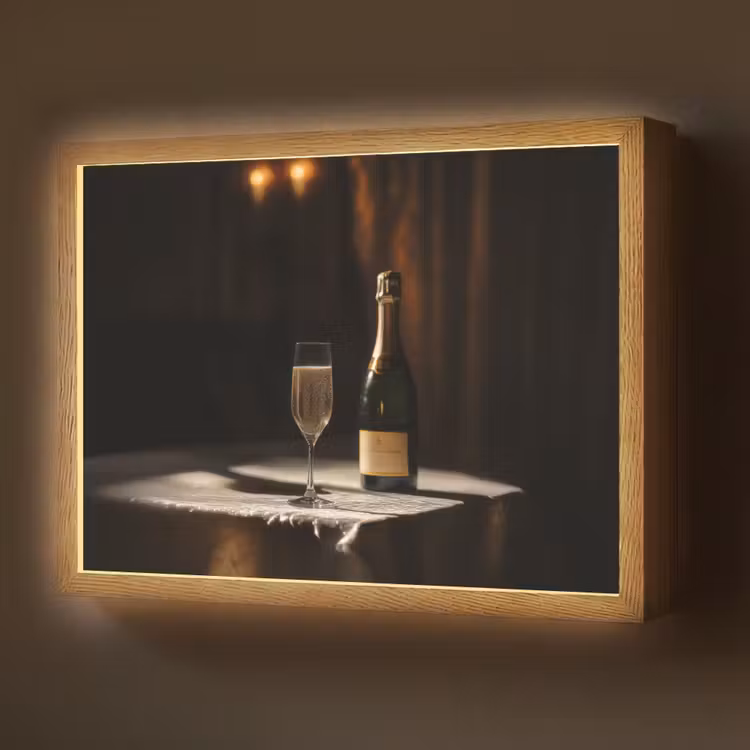 Lightbox - Wandlamp - Prosecco - Bubbels - Sfeervol - Drank — 1