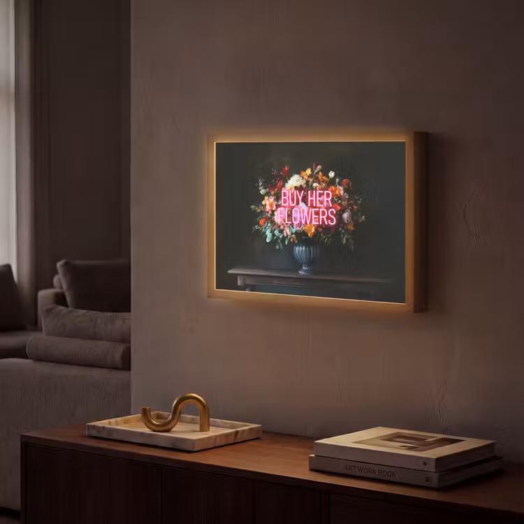 Lightbox - Wandlamp - Quote - Bloemen - Vaas - Neon — 2