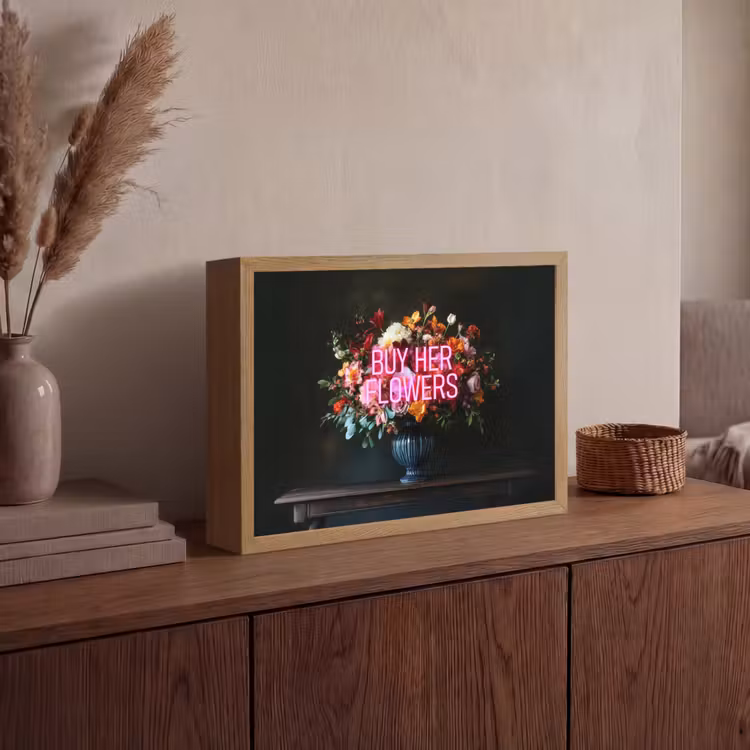 Lightbox - Wandlamp - Quote - Bloemen - Vaas - Neon — 4