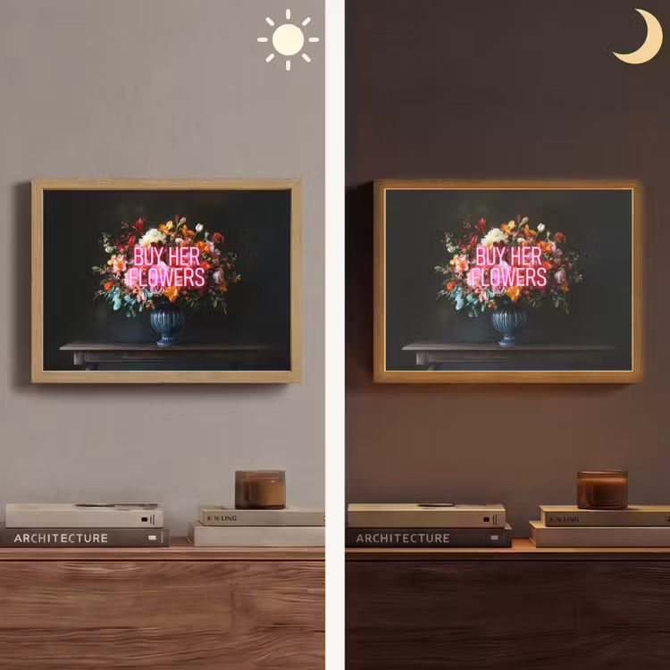 Lightbox - Wandlamp - Quote - Bloemen - Vaas - Neon — 6