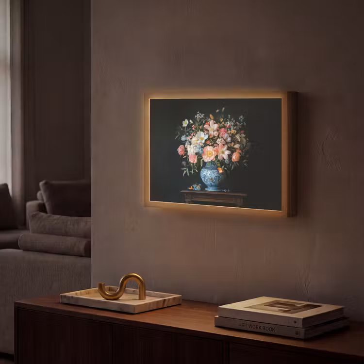 Lightbox - Wandlamp - Roze - Bloemen - Vaas - Kleuren — 2