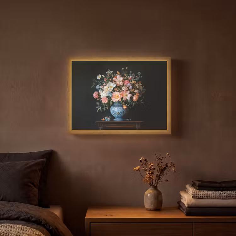 Lightbox - Wandlamp - Roze - Bloemen - Vaas - Kleuren — 3