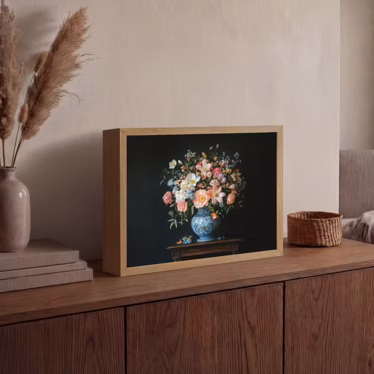 Lightbox - Wandlamp - Roze - Bloemen - Vaas - Kleuren — 4