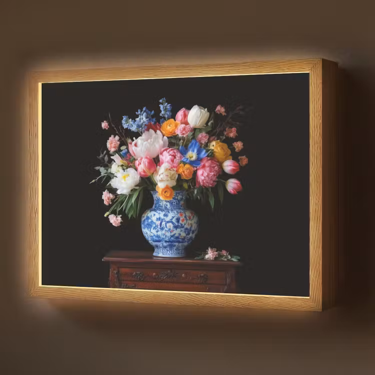 Lightbox - Wandlamp - Rozen - Bloemen - Vaas - Boeket — 1