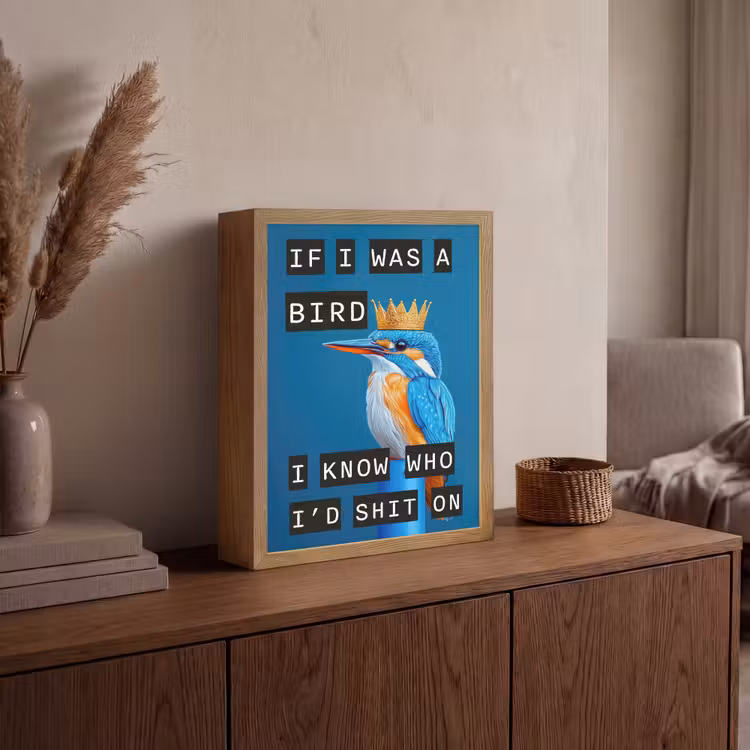 Lightbox - Wandlamp - Vogel - Decoratie - Ijsvogel - Blauw — 4