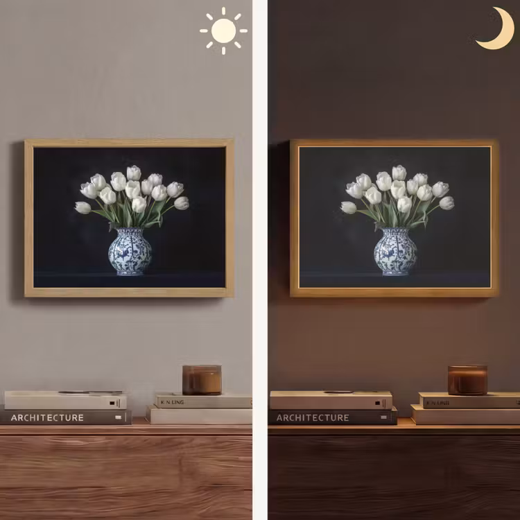 Lightbox - Wandlamp - Wit - Bloemen - Tulpen - Vaas — 6