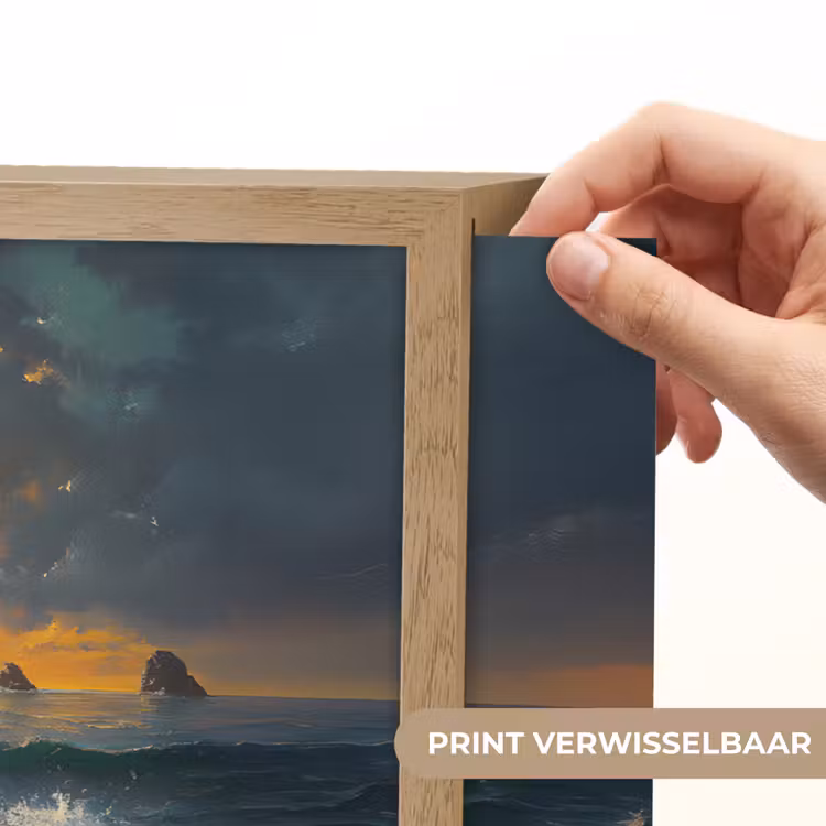 Lightbox - Wandlamp - Zee - Zon - Golven - Rotsen — 5