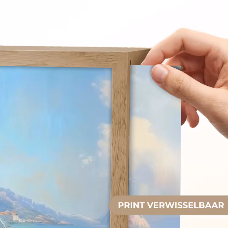 Lightbox - Wandlamp - Zeilboot - Rotsen - Kust - Huizen — 5