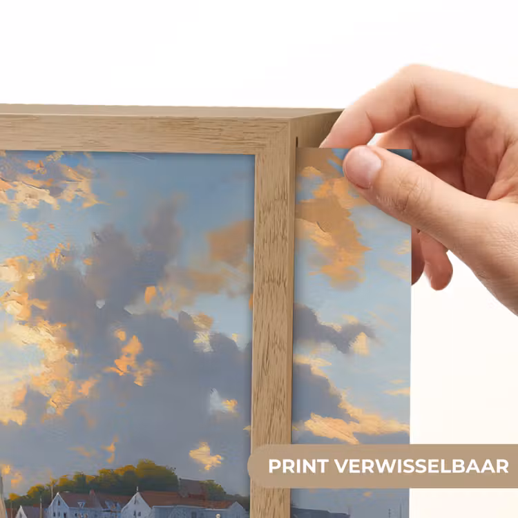 Lightbox - Wandlamp - Zeilboot - Zon - Pier - Hout — 5