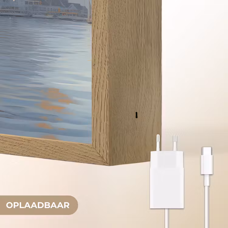 Lightbox - Wandlamp - Zeilboot - Zon - Pier - Hout — 7