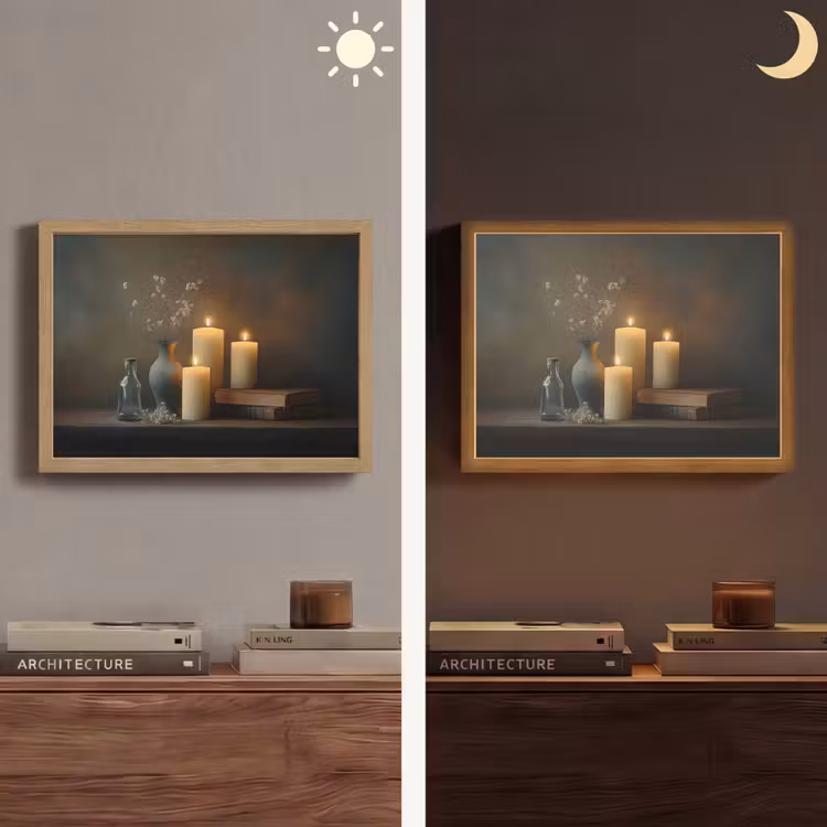 Lightbox - Wandlamp - Kaarsen - Stilleven - Rustiek - Boeken — 6