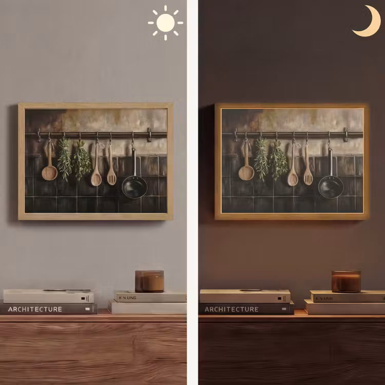 Lightbox - Wandlamp - Keukengerei - Rustiek - Tegels - Kruiden — 6