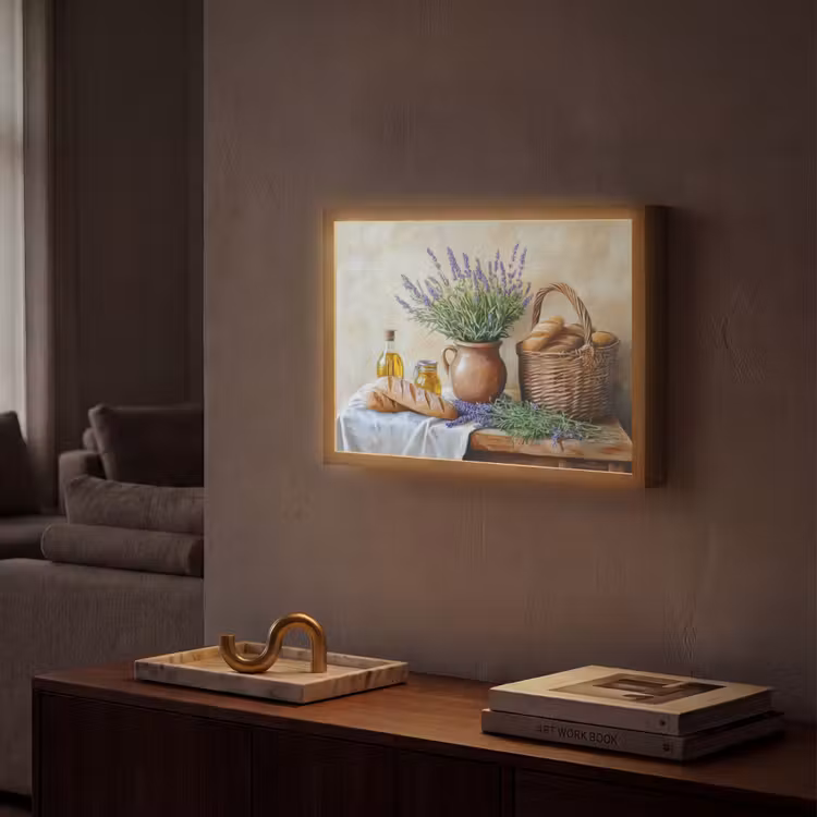Lightbox - Wandlamp - Lavendel - Brood - Stilleven — 2