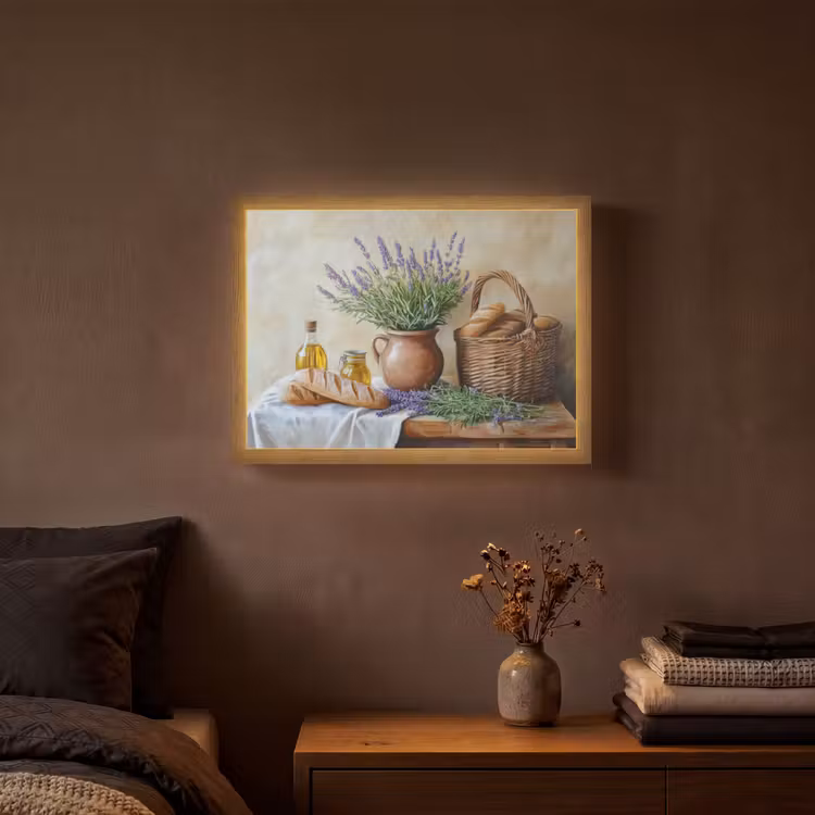 Lightbox - Wandlamp - Lavendel - Brood - Stilleven — 3