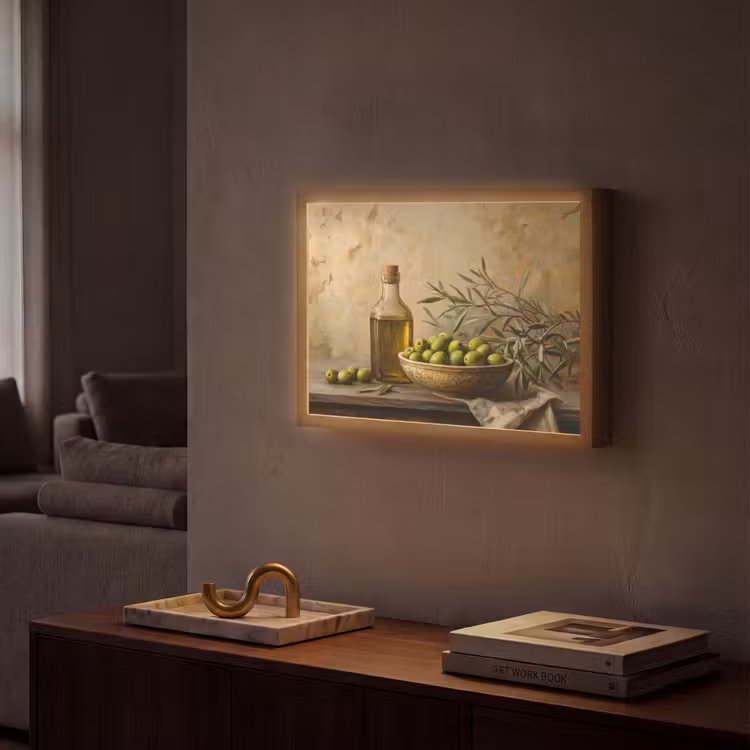 Lightbox - Wandlamp - Olijven - Stilleven - Vintage — 2
