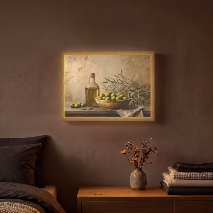 Lightbox - Wandlamp - Olijven - Stilleven - Vintage — 3