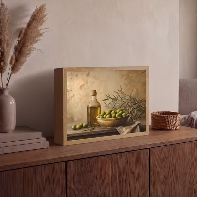 Lightbox - Wandlamp - Olijven - Stilleven - Vintage — 4