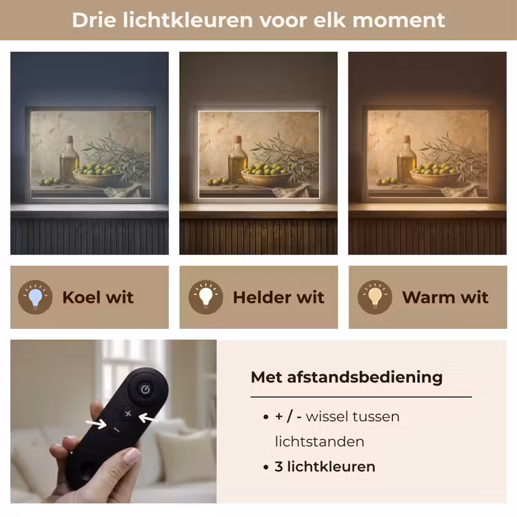 Lightbox - Wandlamp - Olijven - Stilleven - Vintage — 8