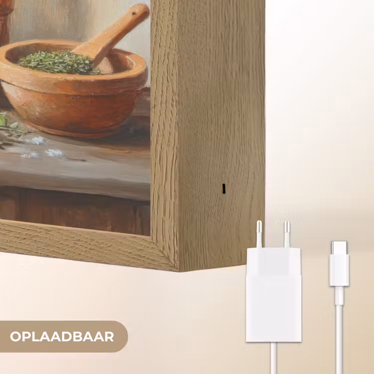 Lightbox - Wandlamp - Potten - Kruiden - Hout — 7