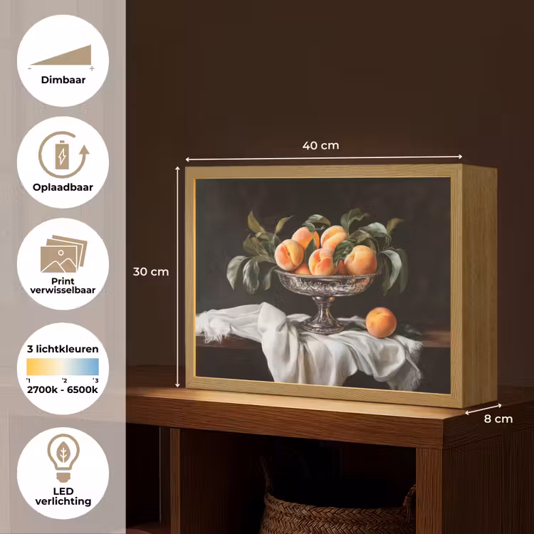 Lightbox - Wandlamp - Stilleven - Perziken - Vintage — 10