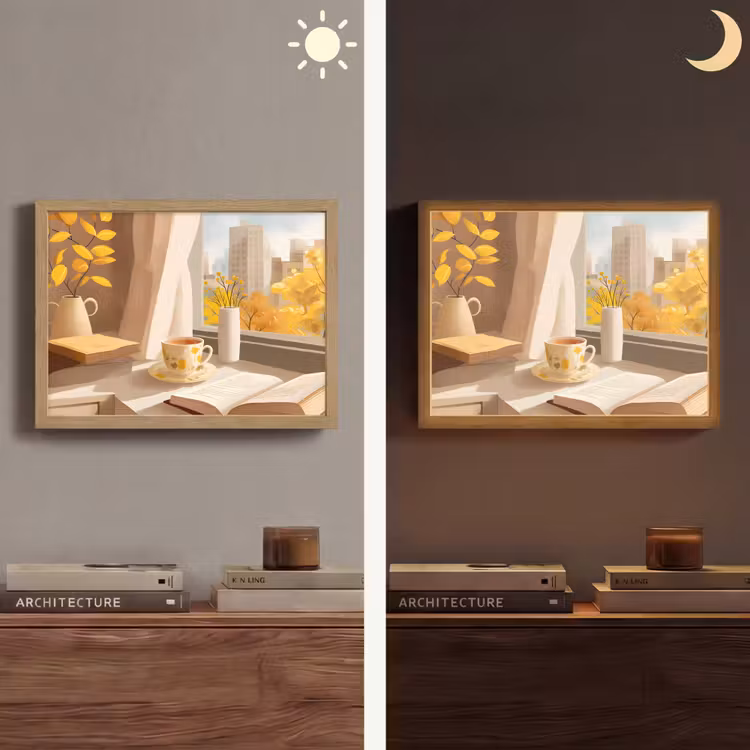 Lightbox - Wandlamp - Thee - Boek - Thee - Herfst — 6