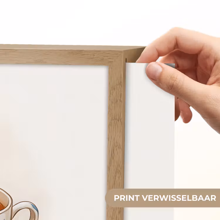 Lightbox - Wandlamp - Theekop - Bladeren - Blauw — 5