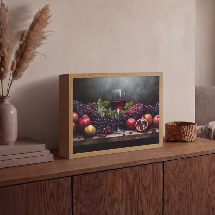 Lightbox - Wandlamp - Wijn - Fruit - Stilleven — 4