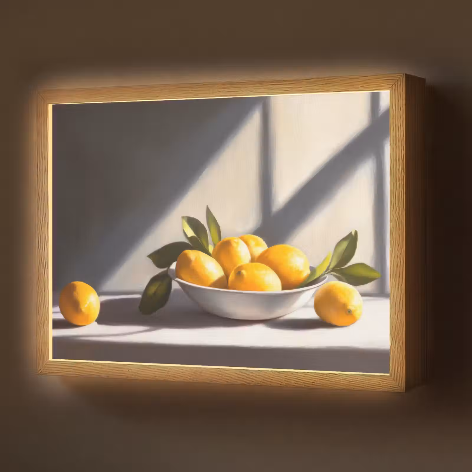 Lightbox - Wandlamp - Citroenen - Stilleven - Geel — 1