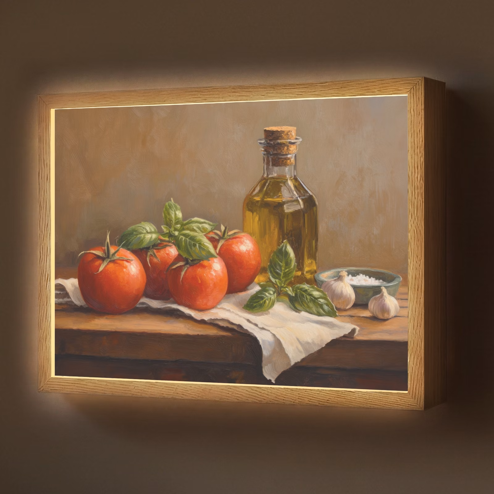 Lightbox - Wandlamp - Tomaten - Olijfolie - Stilleven — 1