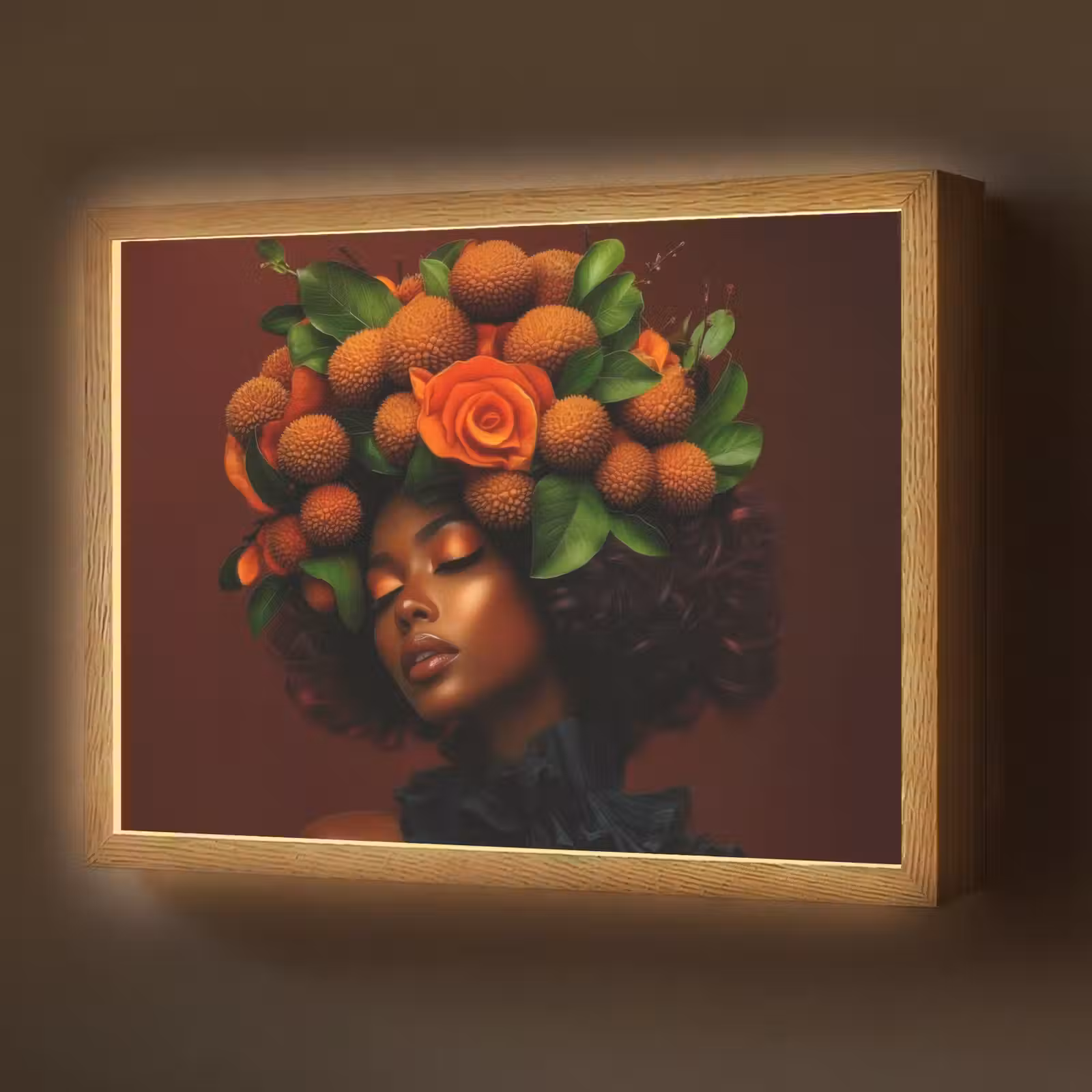 Lightbox - Wandlamp - Vrouw - lychee - exotisch — 1