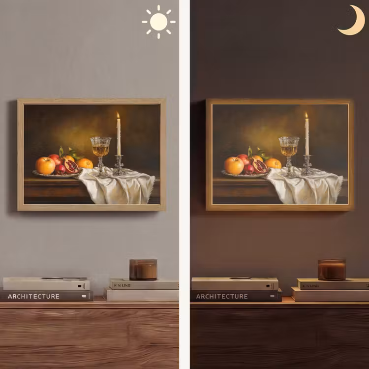 Lightbox - Wandlamp - Fruit - Stilleven - Wijn - Kaars — 6