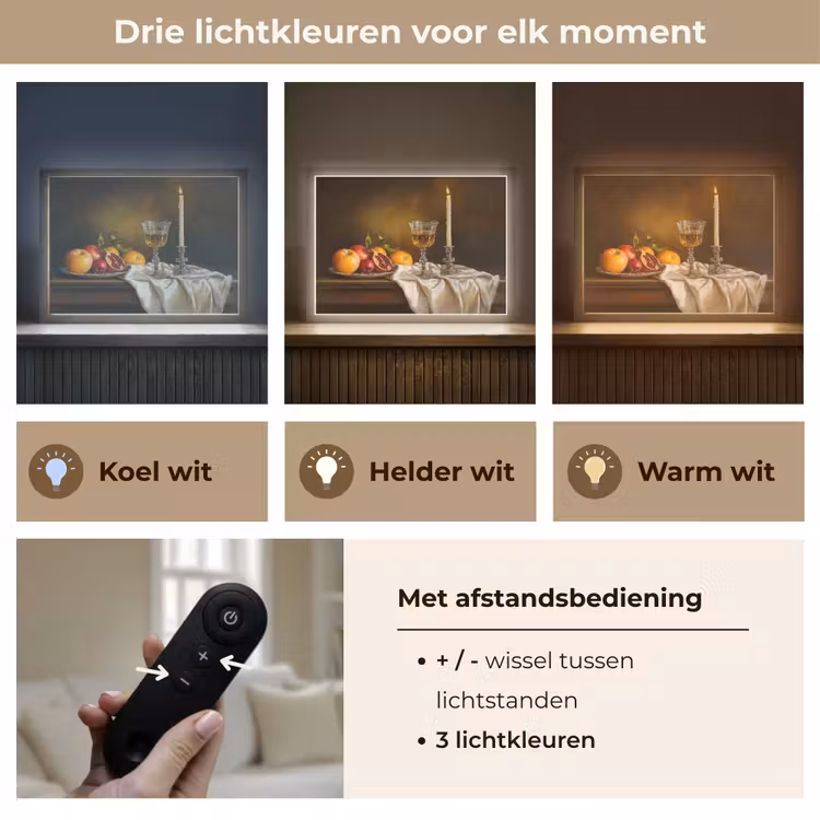 Lightbox - Wandlamp - Fruit - Stilleven - Wijn - Kaars — 8