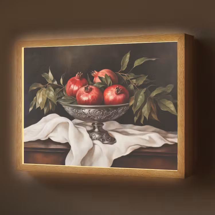 Lightbox - Wandlamp - Granaatappels - Klassiek - Vintage — 1