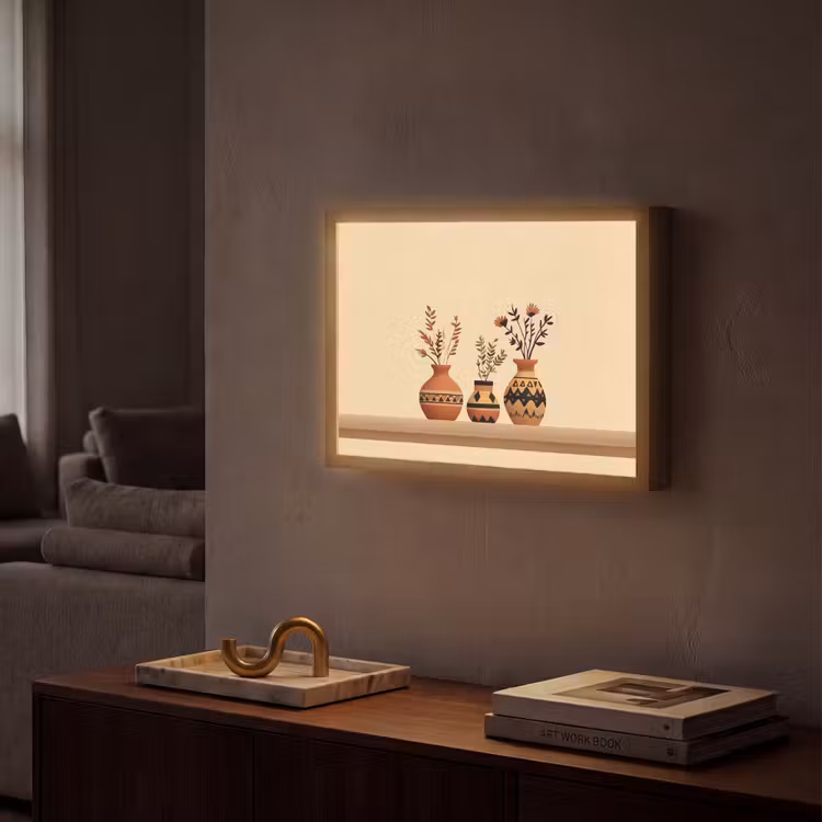 Lightbox - Wandlamp - Vazen - Bloemen - Bladeren - Minimalistisch — 2