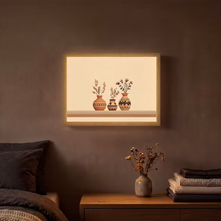 Lightbox - Wandlamp - Vazen - Bloemen - Bladeren - Minimalistisch — 3
