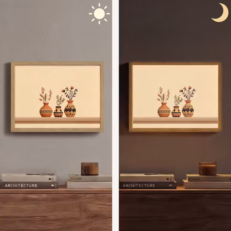 Lightbox - Wandlamp - Vazen - Bloemen - Bladeren - Minimalistisch — 6