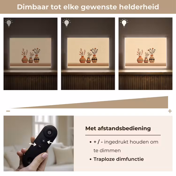 Lightbox - Wandlamp - Vazen - Bloemen - Bladeren - Minimalistisch — 9
