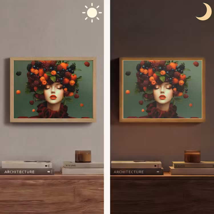 Lightbox - Wandlamp - Vrouw - Aardbeien - Frambozen - Bramen - Bessen — 6