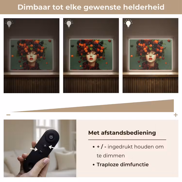 Lightbox - Wandlamp - Vrouw - Aardbeien - Frambozen - Bramen - Bessen — 9