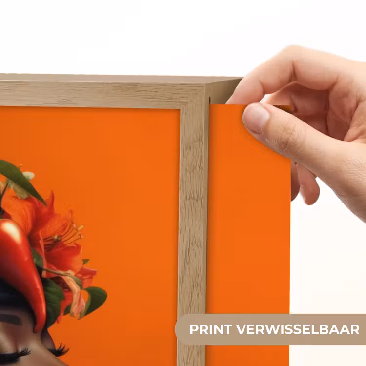 Lightbox - Wandlamp - Vrouw - Chilipepers - Pepers - Bloemen — 5